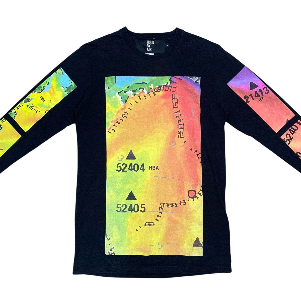 Hood By Air Hood By Air Shayne Oliver Thermal Weather Heat Map T Shirt Size US M / EU 48-50 / 2 - 7 Thumbnail
