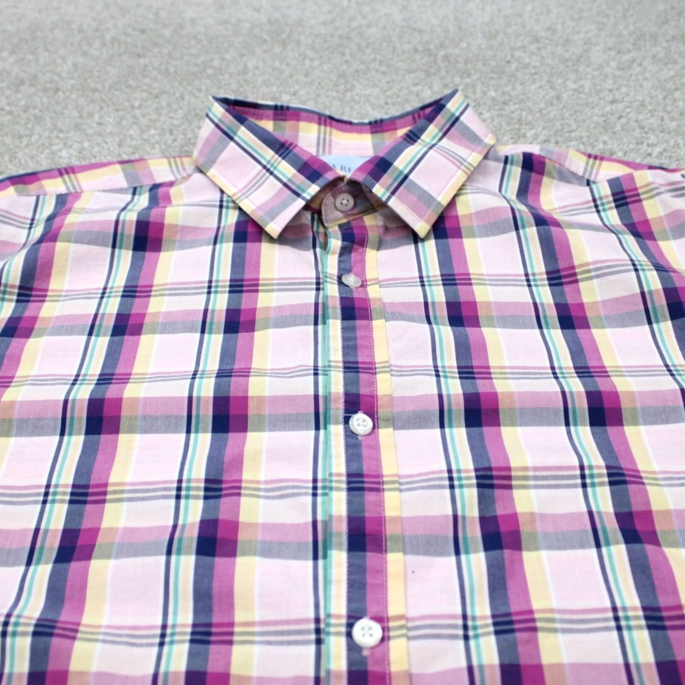 Banana Republic Banana Republic shirt Mens 2XL Luxe Stretch Poplin Camden Regular Button-Up Blue Purple Check Long Sleeve Casual Formal Workwear 2XL Mens Size US XXL / EU 58 / 5 - 5 Thumbnail