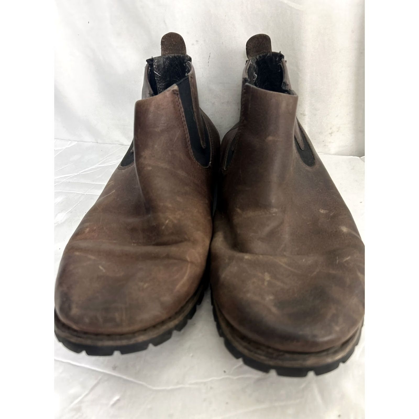 Vintage Bogs Johnny Chelsea Ankle Boots Brown Leather Mens 10 Chelsea Boot Casual Fall Winter M Rubber Outsole 2in Shaft - 2in Size US 10 / EU 43 - 7 Thumbnail