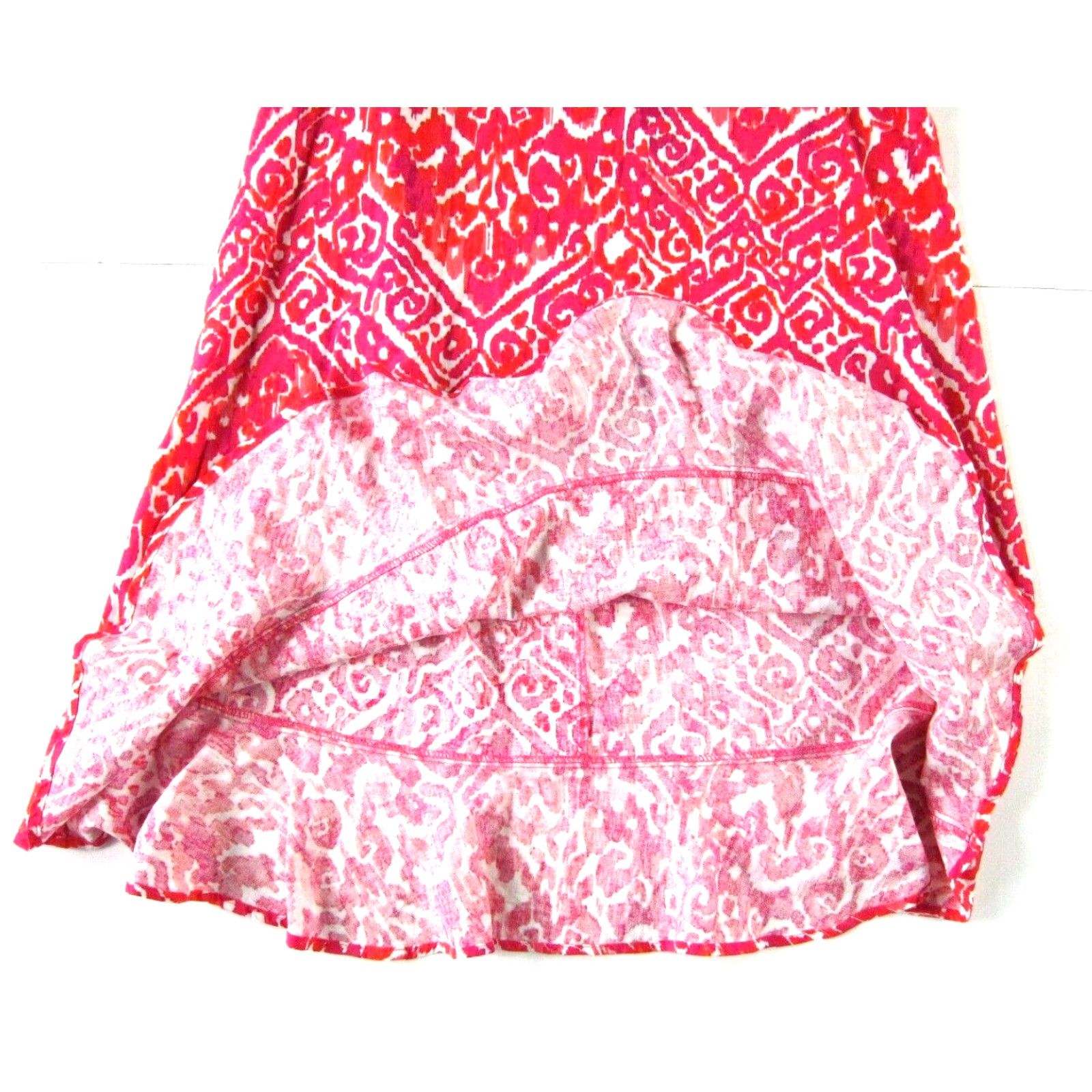 Tommy Hilfiger Tommy Hilfiger Linen Blend Pink White Paisley Cap Sleeve Shift Tunic Dress 10 Size L / US 10 / IT 46 - 5 Thumbnail