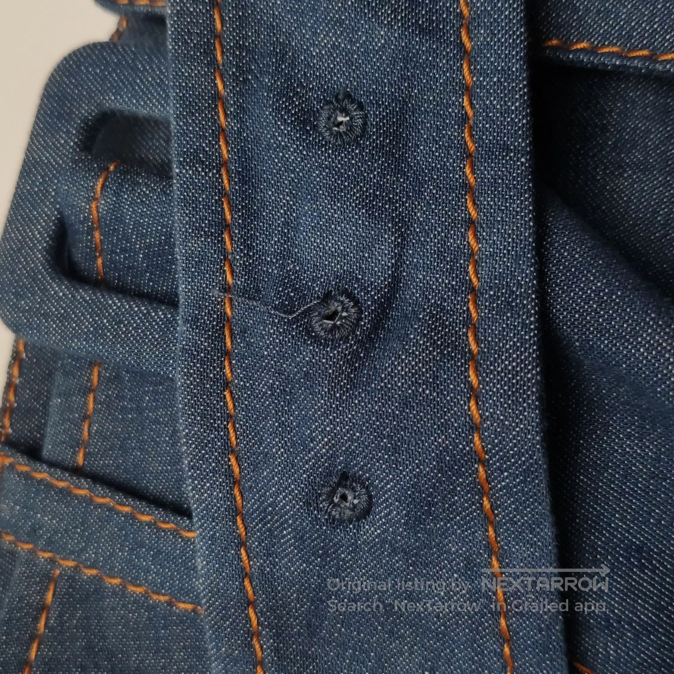 Prada Prada Logo Cotton Denim Mini Skirt . Size 39" - 8 Thumbnail