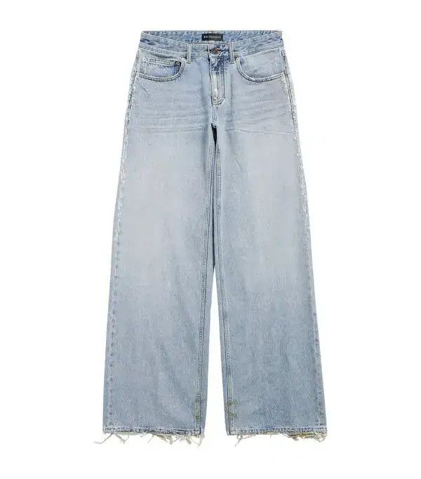 Balenciaga wide leg baggy pants blue Size US 34 / EU 50 - 1 Thumbnail