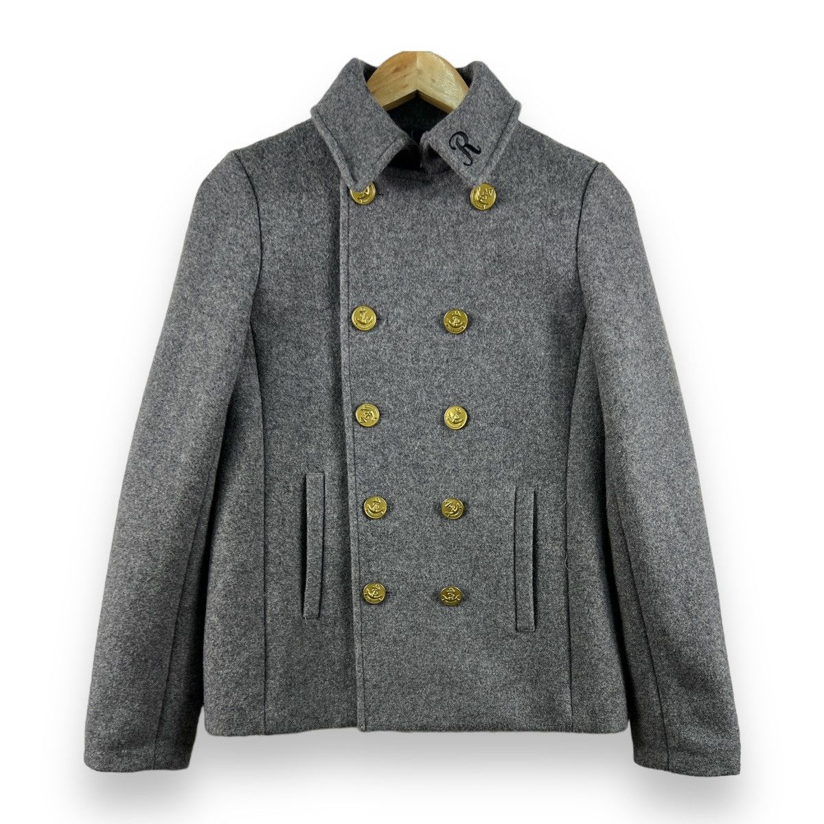 Japanese Brand ⚡️ RODEO CROWN WOOL PEACOAT MILITARY STYLE JACKET Size S / US 4 / IT 40 - 1 Thumbnail