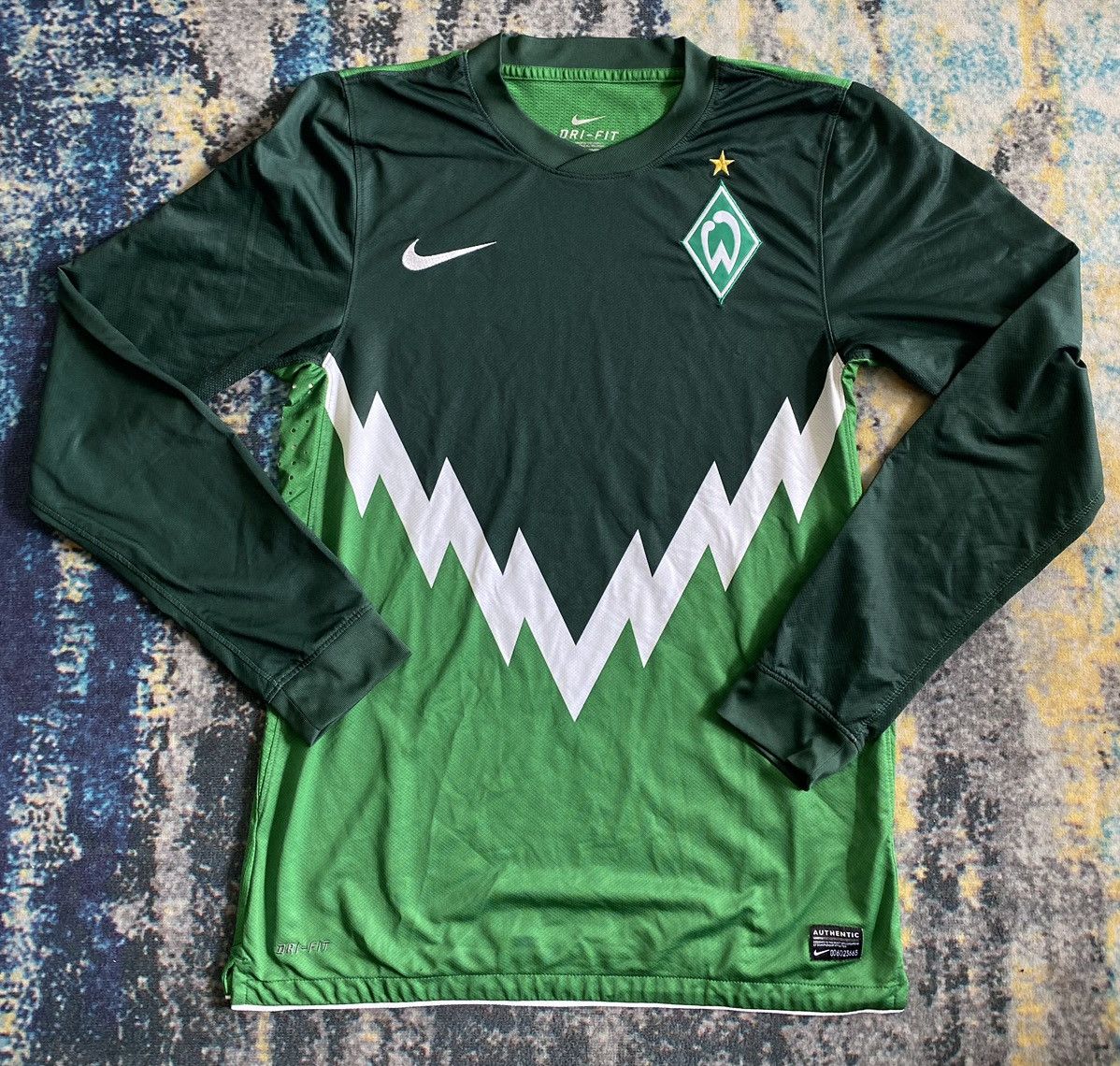Nike × Vintage Nike Werder Bremen 2010-11 Home Fans Kit Size US M / EU 48-50 / 2 - 2 Thumbnail