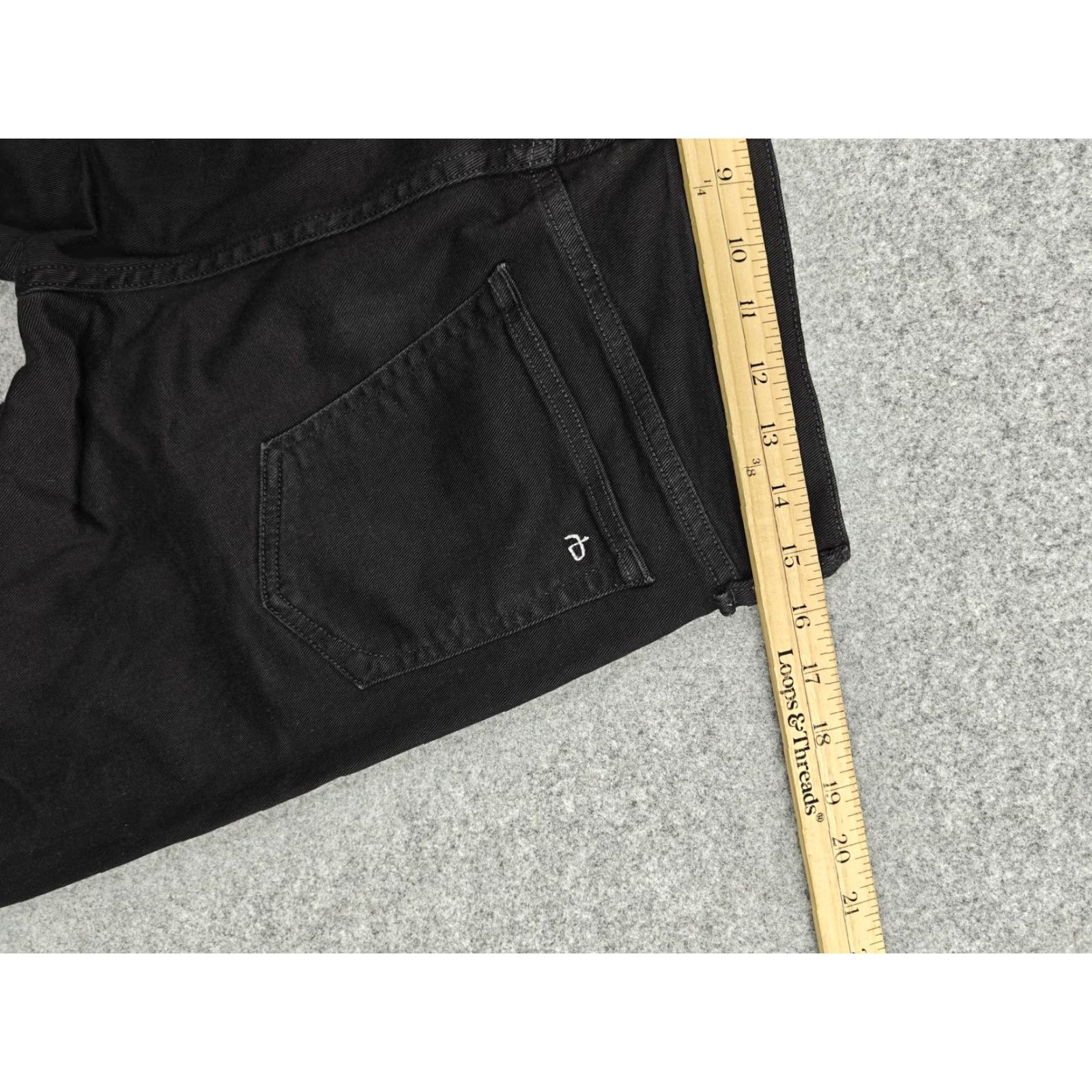 Rag & Bone Rag & Bone Jeans Mens 31x32 Black Fit 1 Skinny Slim Stretch Denim Pants USA Size US 31 - 7 Thumbnail