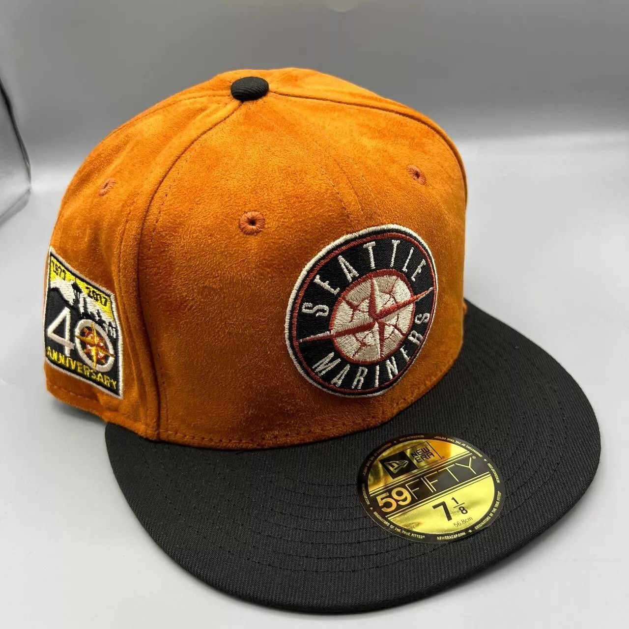 New Era Seattle Mariners Hat Men 7 1/8 59Fifty New Era Fitted Cap Size ONE SIZE - 1 Thumbnail