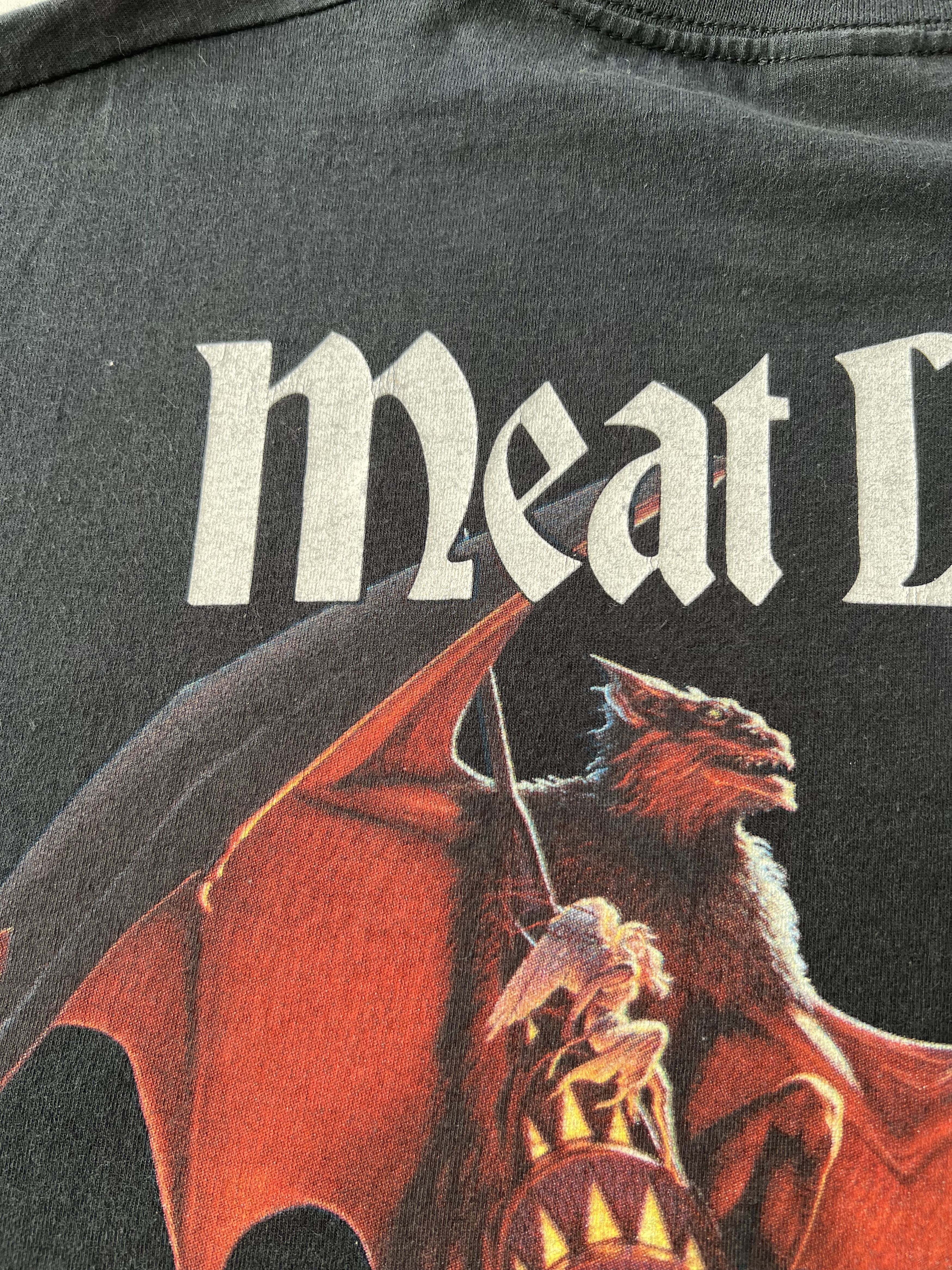 Band Tees Vintage 2003 Meat Loaf Heavy Metal Band Black T-shirt Size US M / EU 48-50 / 2 - 14 Thumbnail