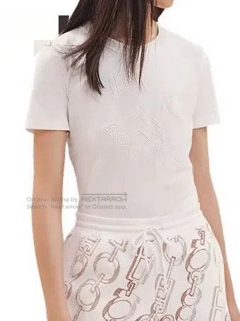 Hermes Hermes Women's Casual Comfortable Do Ré Boucles Printed Co Size XS / US 0-2 / IT 36-38 - 2 Thumbnail