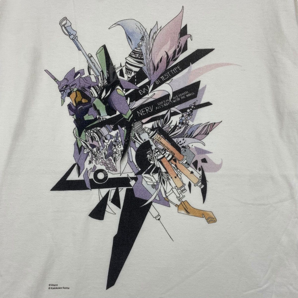 Anime × Japanese Brand Kakikawa Kenta NEW EVANGELION Illustration Art Radio Eva Tee Size US L / EU 52-54 / 3 - 2 Thumbnail