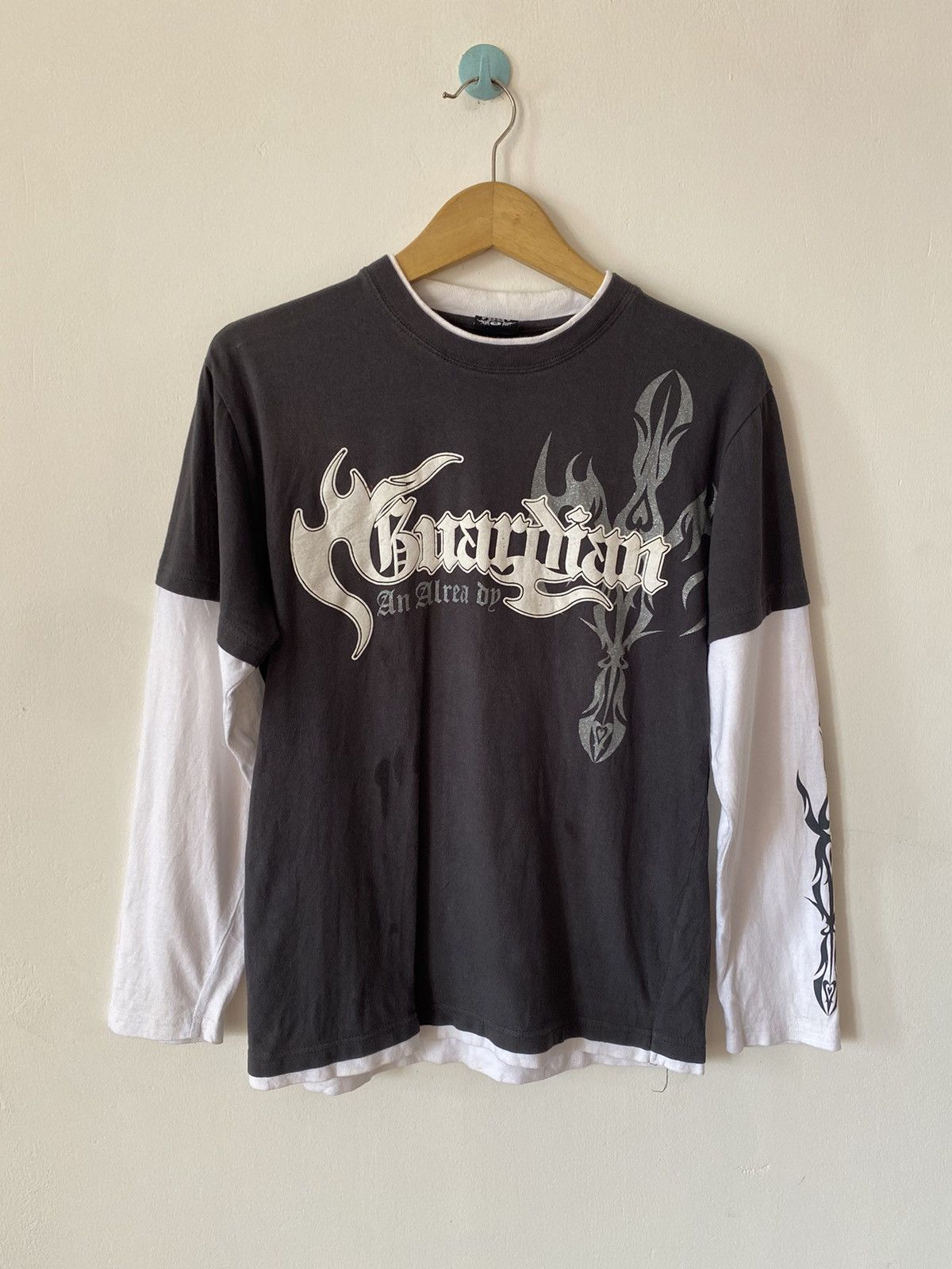Japanese Brand Beaumere Japanese Guardian Poem Double Layer y2k Longsleeve Size US M / EU 48-50 / 2 - 1 Thumbnail