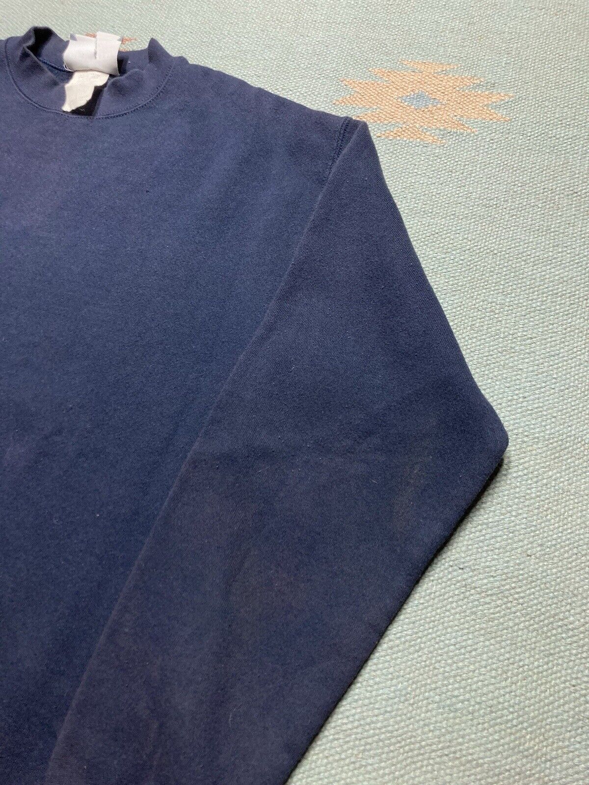 Lee × Vintage VTG 90s sweatshirt blank navy blue lee heavyweight Large Size US L / EU 52-54 / 3 - 2 Thumbnail