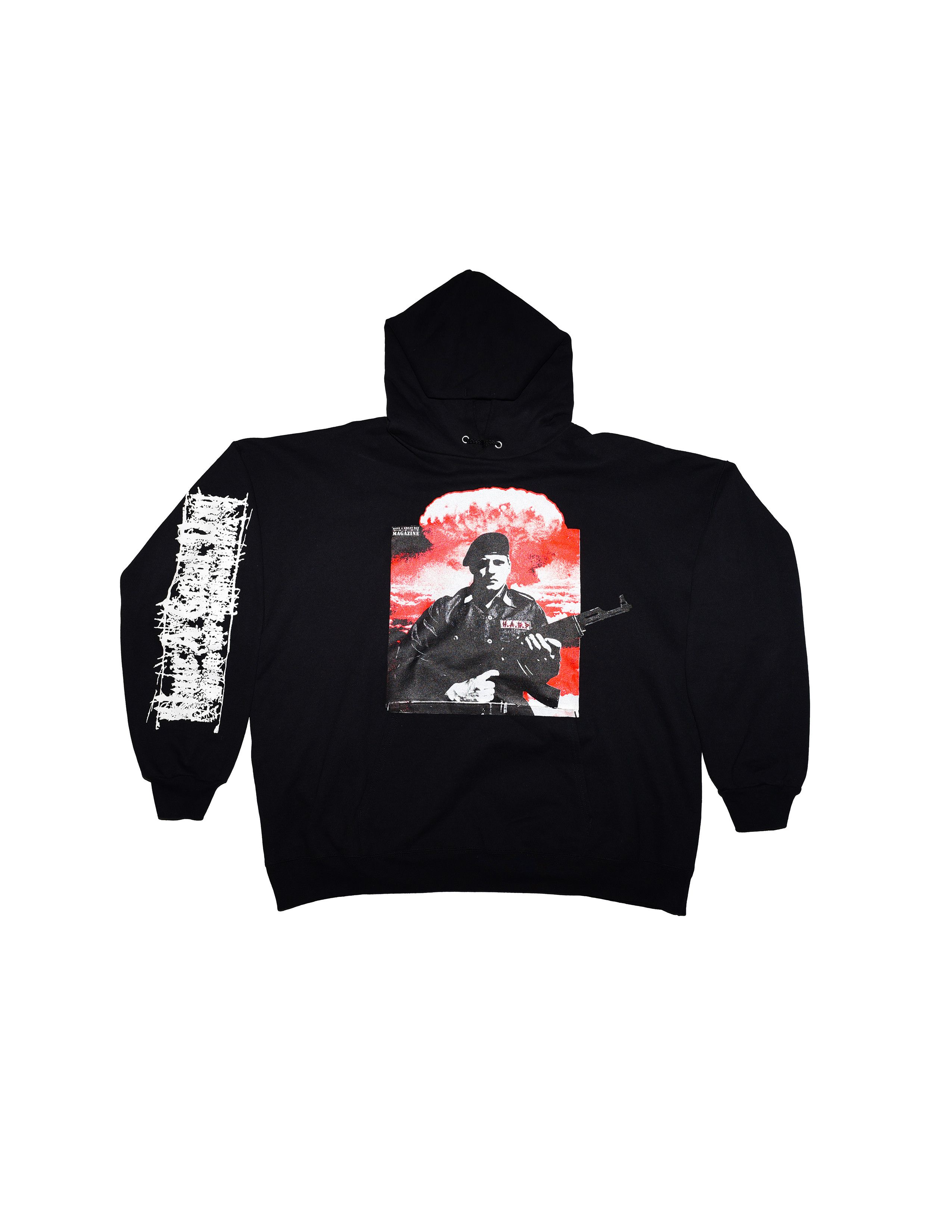 Asspizza HAVE A GREAT DAY MAGAZINE Soldier Hoodie Size US XXL / EU 58 / 5 - 1 Thumbnail