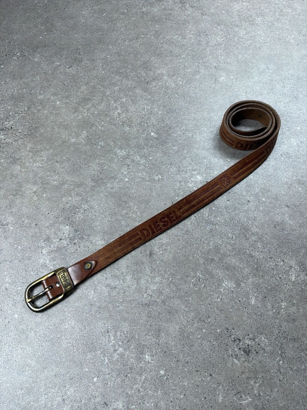 Diesel Vintage Leather Diesel Belt Size ONE SIZE - 1 Thumbnail