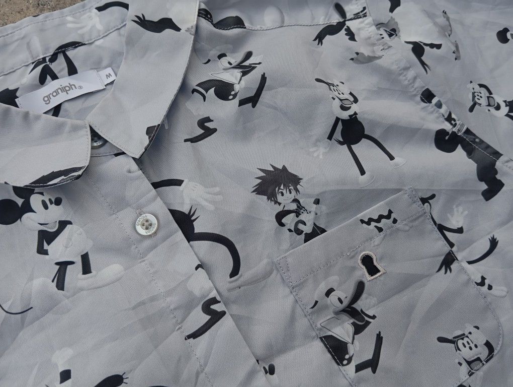 Japanese Brand Disney x Kingdom Heart 🗝️🌹Women Long shirt / tunic dress Size M / US 6-8 / IT 42-44 - 1 Thumbnail
