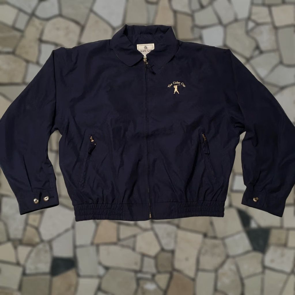 Vintage Grand Slam Jacket Windbreaker Pullover GOLF GAME Mens Large BLUE Zip Size US L / EU 52-54 / 3 - 1 Thumbnail