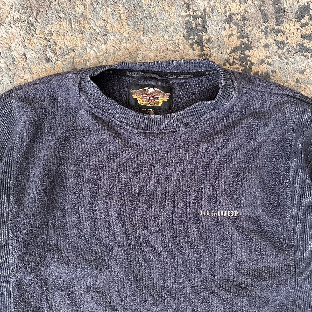 Harley Davidson Vintage Harley Davison Navy Sweater Size US XL / EU 56 / 4 - 2 Thumbnail