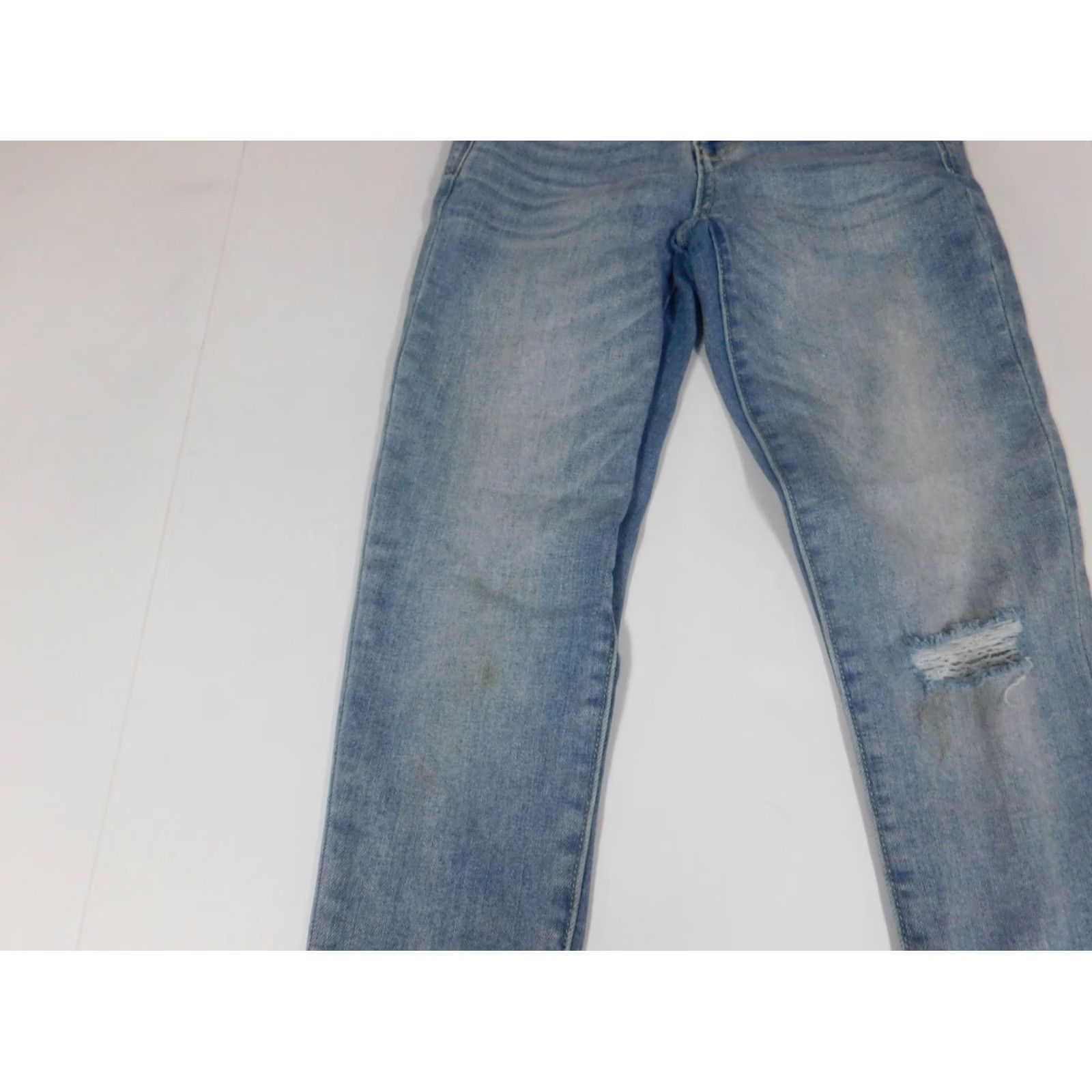 Vintage Arizona Jeans Womens 0 High Rise Skinny Blue Light Denim Zip Pockets 28in Inseam Regular Stretch Size 25" / US 0 / IT 36 - 6 Thumbnail