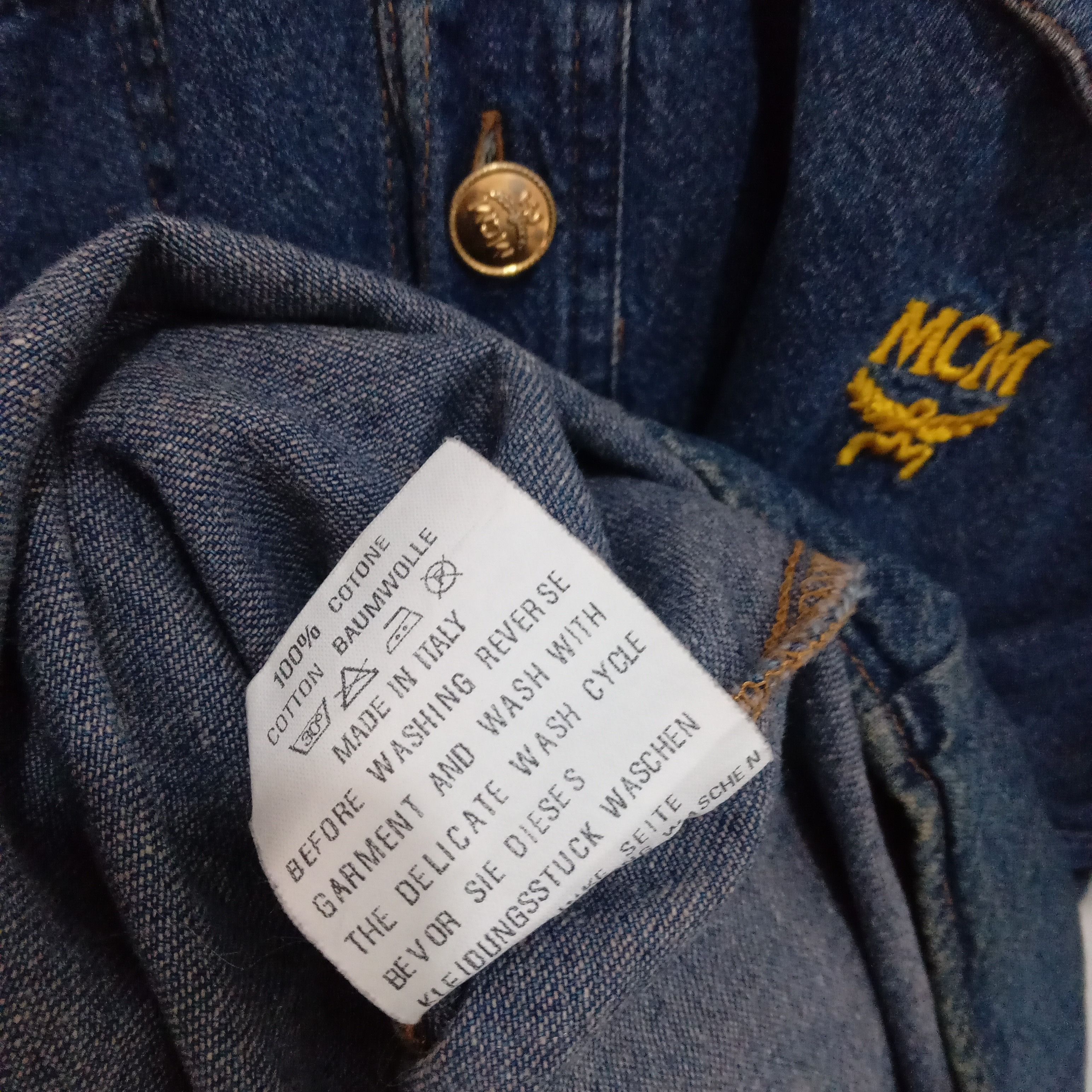 MCM × Vintage Vintage MCM denim shirt Size US L / EU 52-54 / 3 - 9 Thumbnail