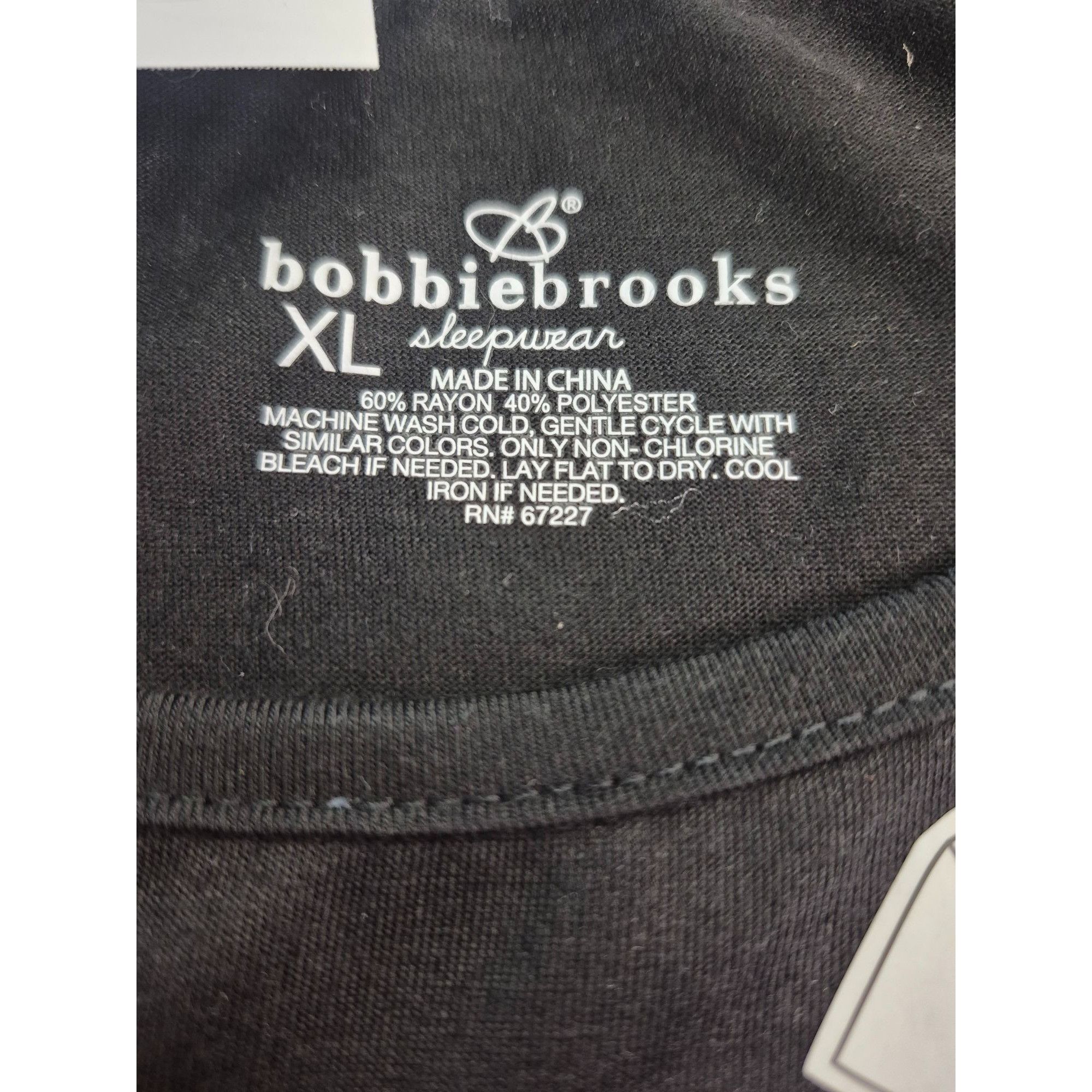 Other Bobbie Brooks Womens Pajama Top "Wild One" XL Black & Pink R Size XL / US 12-14 / IT 48-50 - 3 Thumbnail