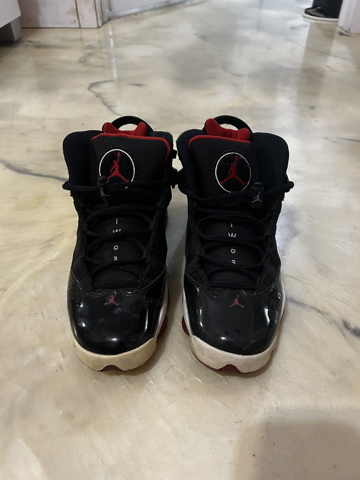 Jordan Brand air jordan 11 retro black and red Size US 6.5 / IT 36.5 - 2 Thumbnail