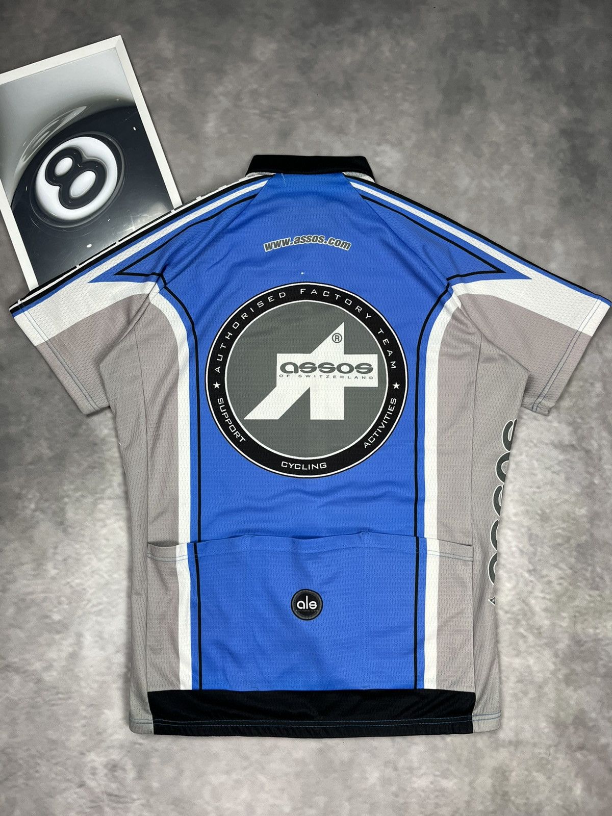 Vintage Vintage Assos Factory Team Cycling Jersey XL Blue Swiss Made Size US XL / EU 56 / 4 - 3 Thumbnail