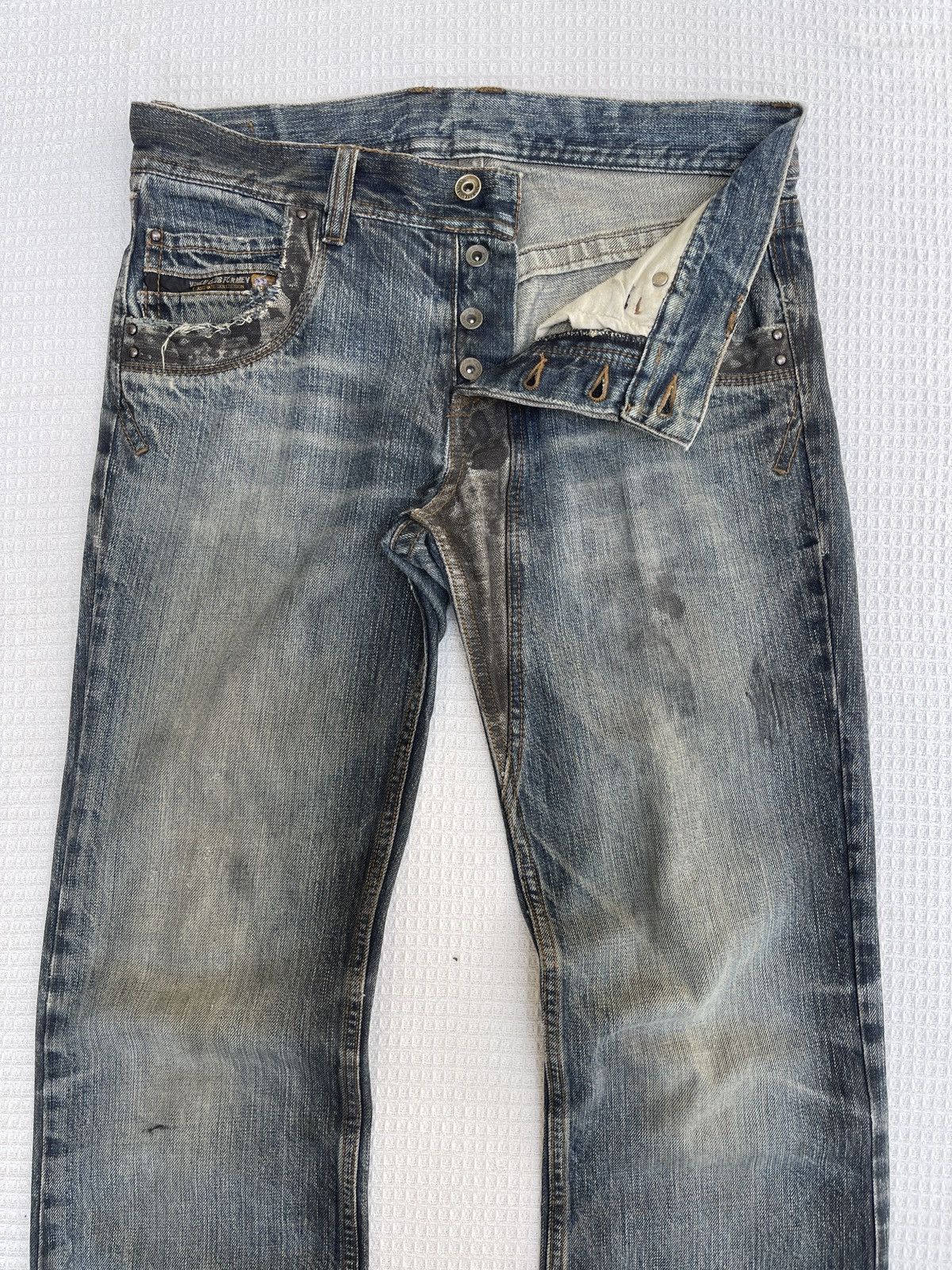 Nicole Club Last Drop🔥Rare🔥Nicole Club For Men Bootcut Distressed Jeans Size US 32 / EU 48 - 6 Thumbnail