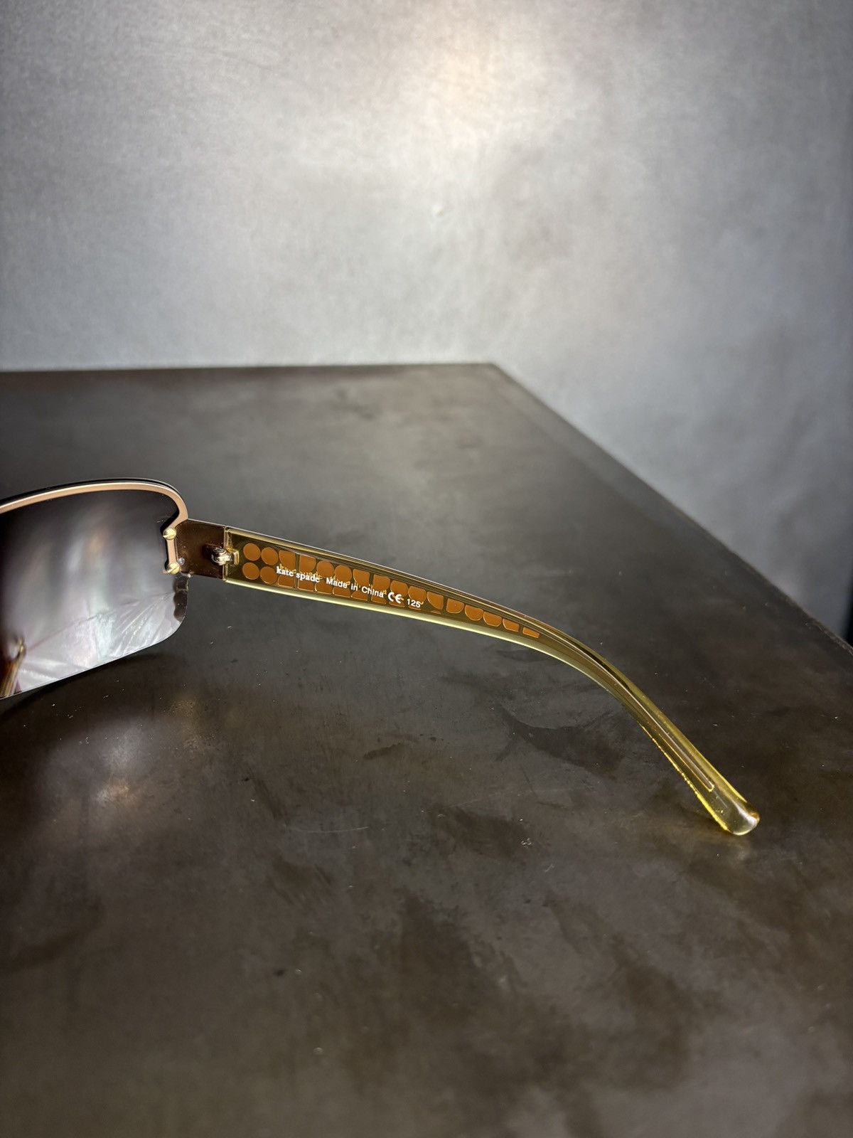 Designer × Other Kate Spade Sunglasses 2000s Gold Buffs Rimless Y2K Designer Size ONE SIZE - 10 Thumbnail