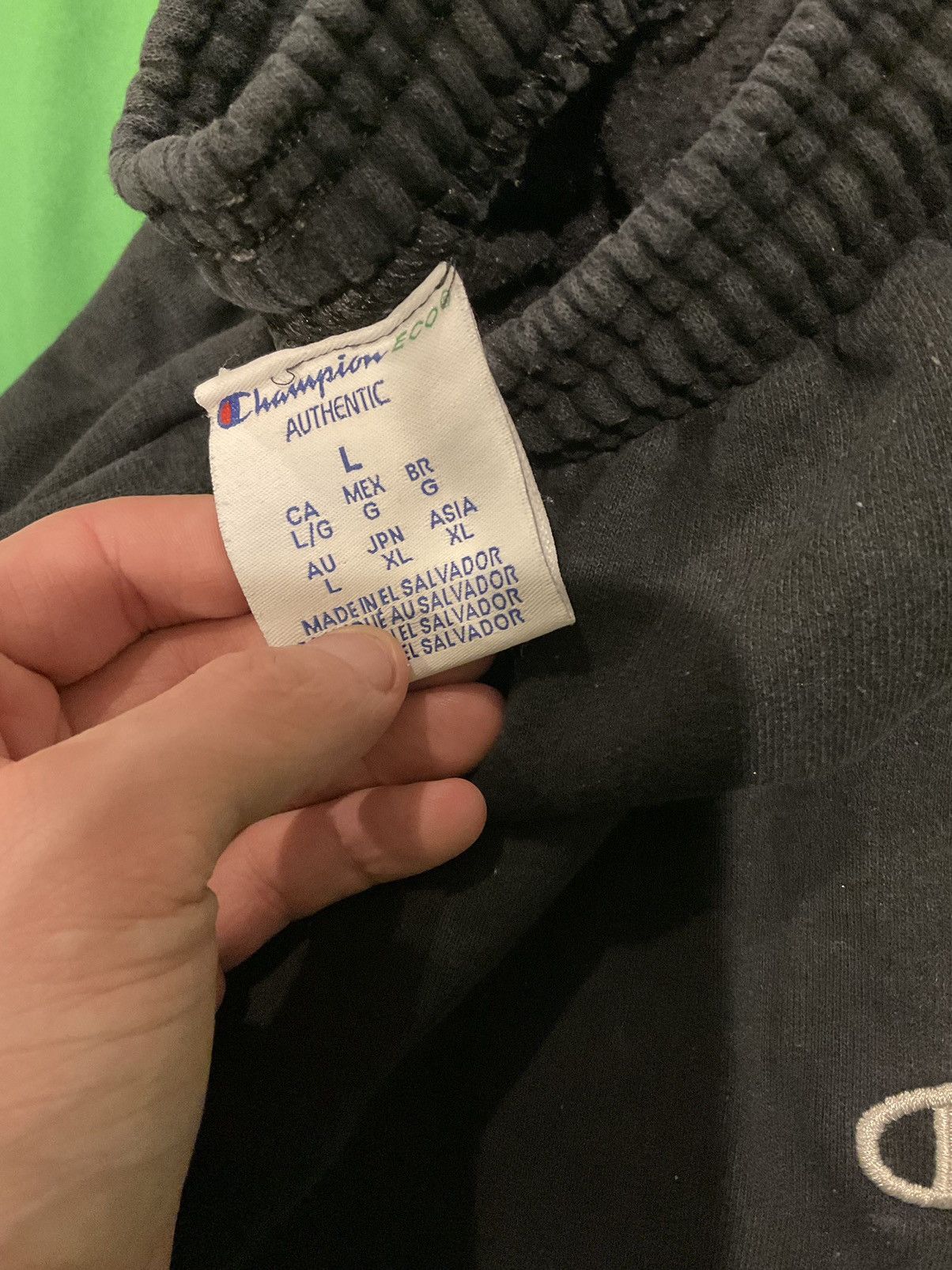 Champion × Vintage Vintage Black Champion sweatpants Size US 32 / EU 48 - 2 Thumbnail