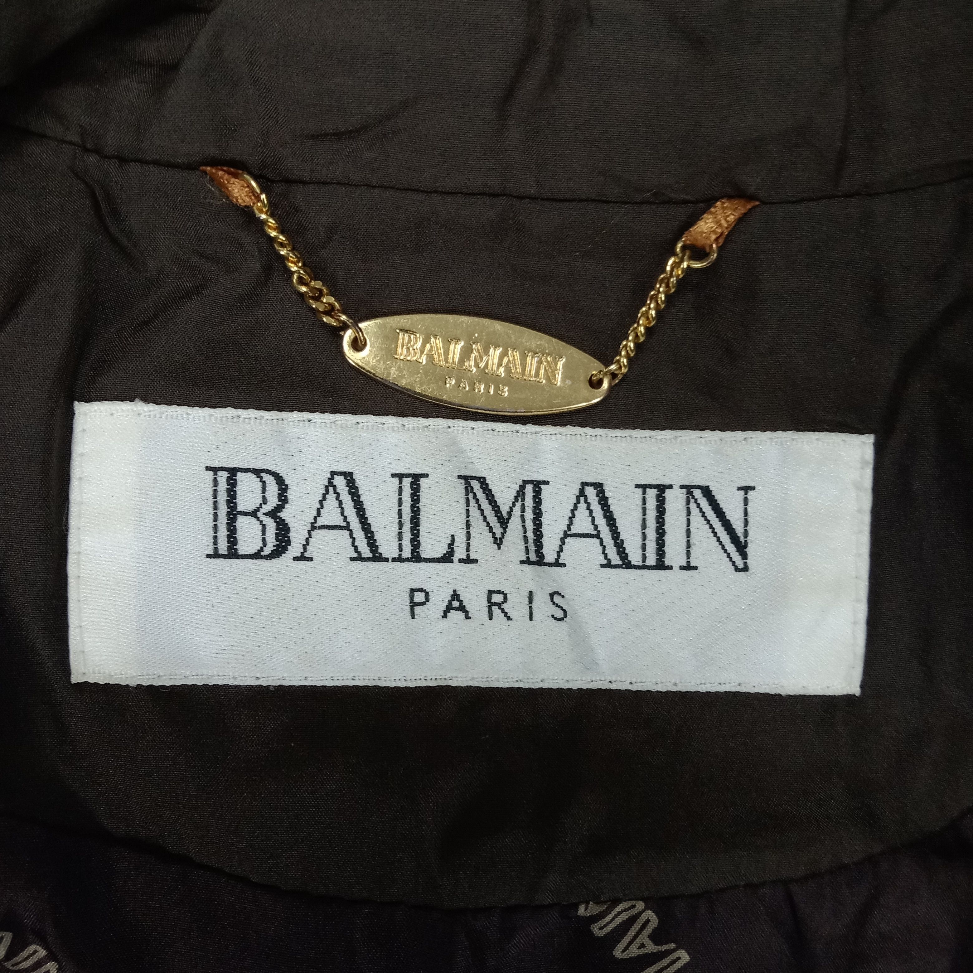 Balmain × Vintage Balmain Paris Luxury Brand Puffer Jacket Size US M / EU 48-50 / 2 - 5 Thumbnail