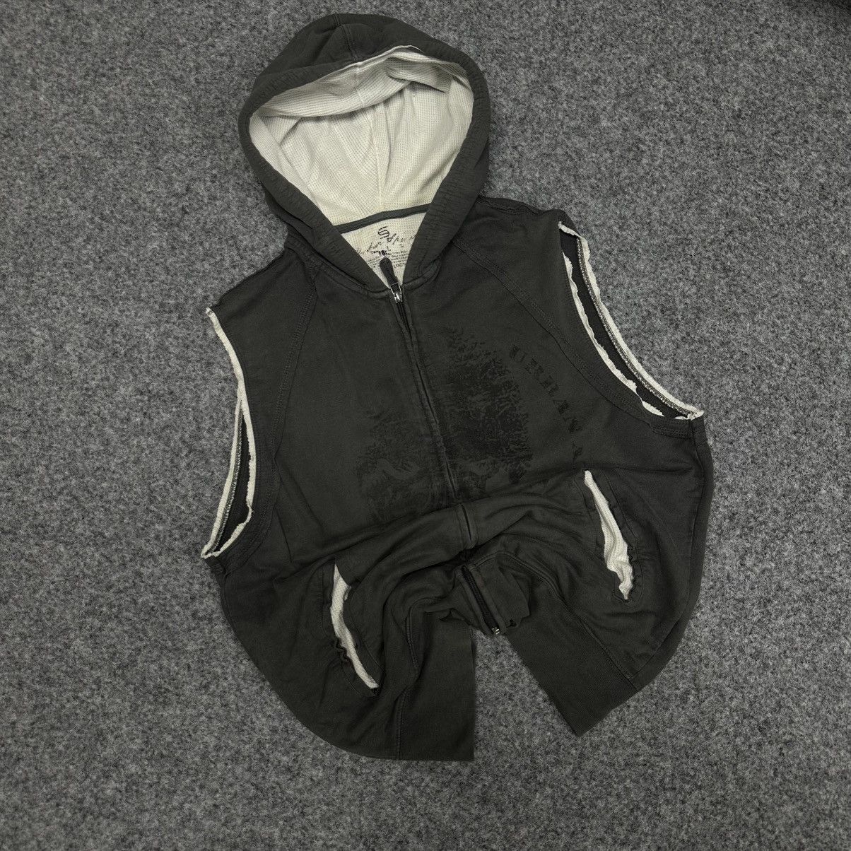 POST ARCHIVE FACTION (PAF) VTG Zip Tank Top With Hood Vest Grunge Symbol Hype Trend Size US L / EU 52-54 / 3 - 1 Thumbnail