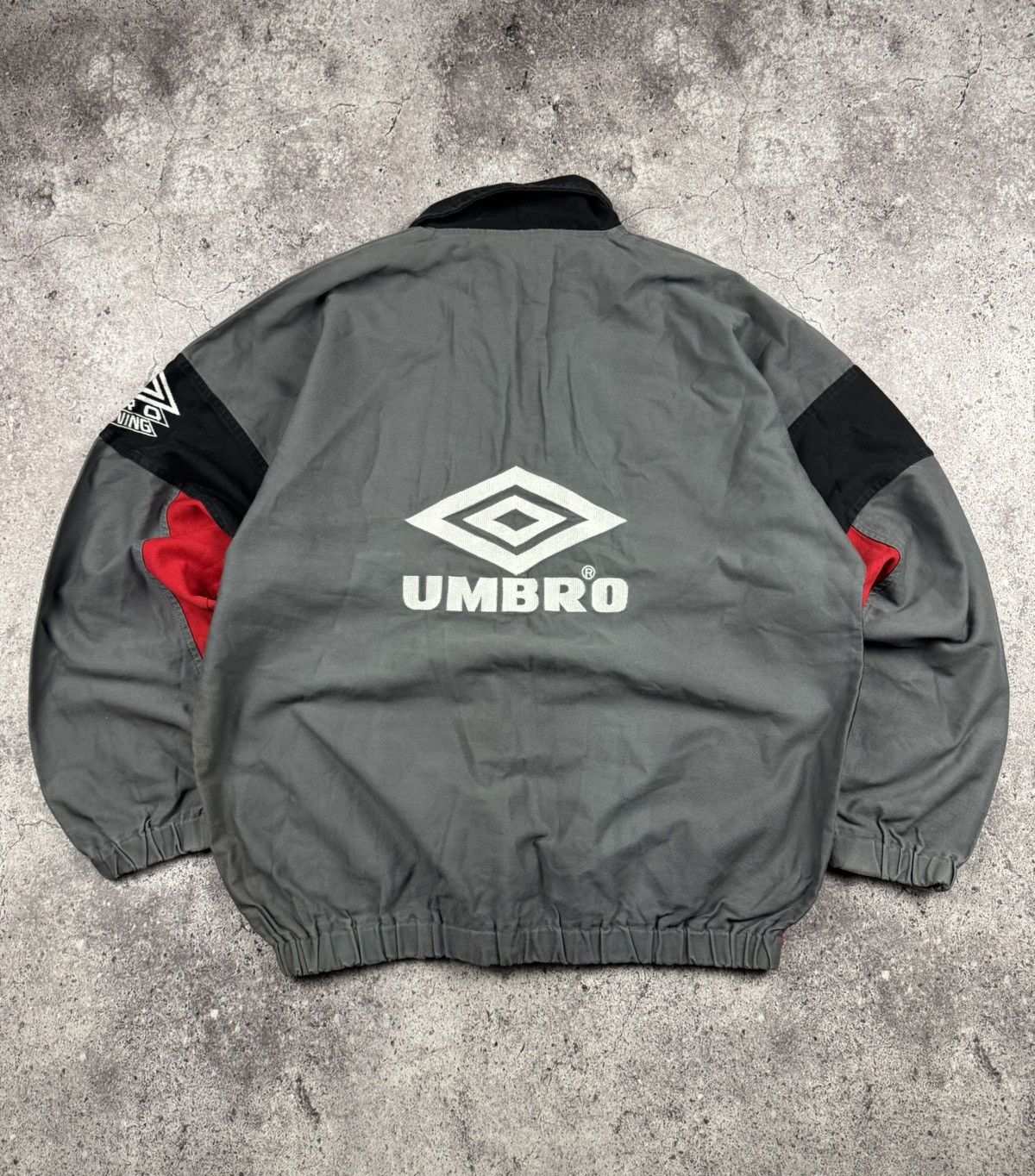 Umbro Vintage 90s UMBRO Drill Top Pro Training Sweatshirt Boxy Fit Size US XL / EU 56 / 4 - 1 Thumbnail