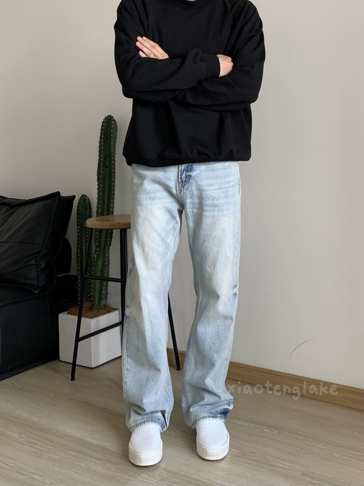 Jean × Vintage washed faded cleanfit yuppie bootcut y2k flared jeans Size US 30 / EU 46 - 4 Thumbnail