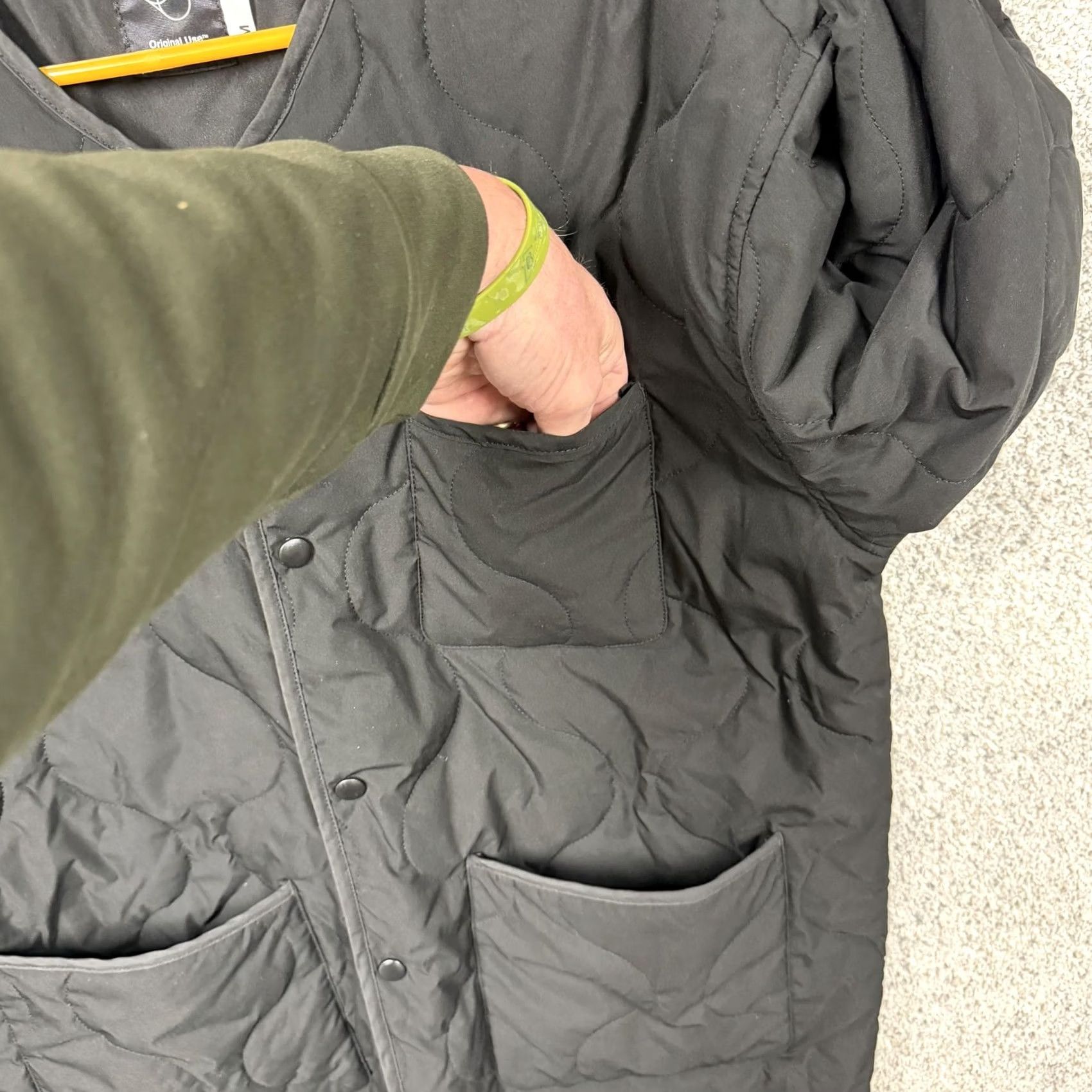 Vintage Original Use Quilted Liner Jacket M Black Men's Jacket Spring/Fall Winter Quilted Pockets Snap Front Casual Streetwear Size US M / EU 48-50 / 2 - 7 Thumbnail