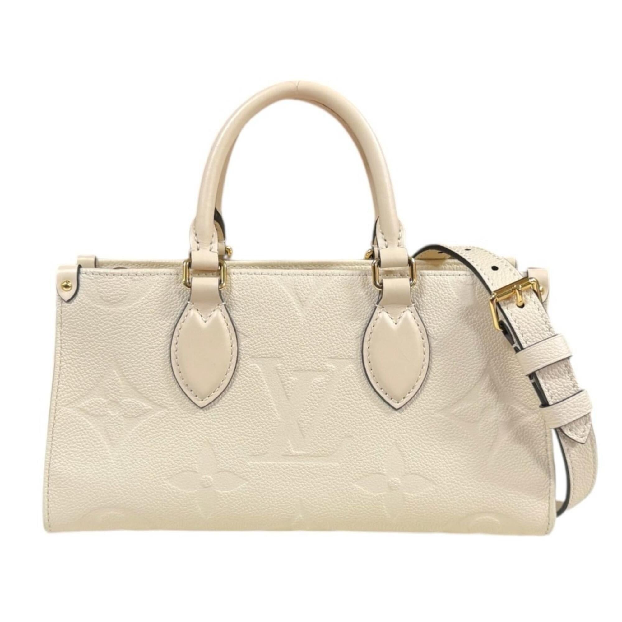 Louis Vuitton Louis Vuitton OnTheGo EW Monogram Empreinte Shoulder Bag, M23698 Beige, Women's, Used, 3-way Size ONE SIZE - 1 Thumbnail