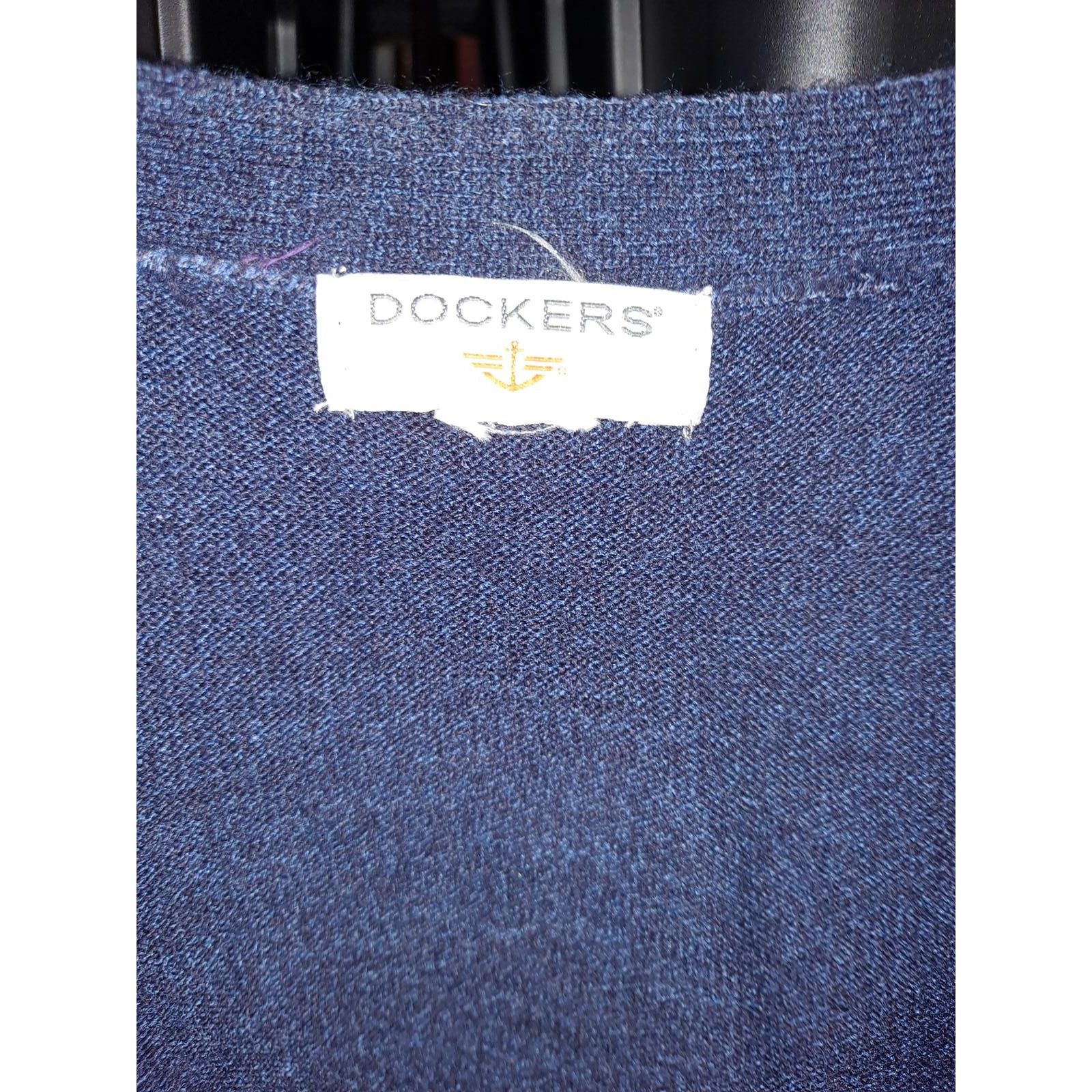 Dockers Vintage Dockers Blue Button Up Cardigan Sweater Size US XL / EU 56 / 4 - 3 Thumbnail