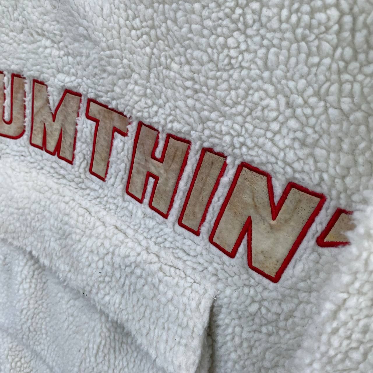 Japanese Brand × Vintage Vintage Japan Sumthin' Sherpa Baggy Half Zipper Hoodie Size US M / EU 48-50 / 2 - 6 Thumbnail