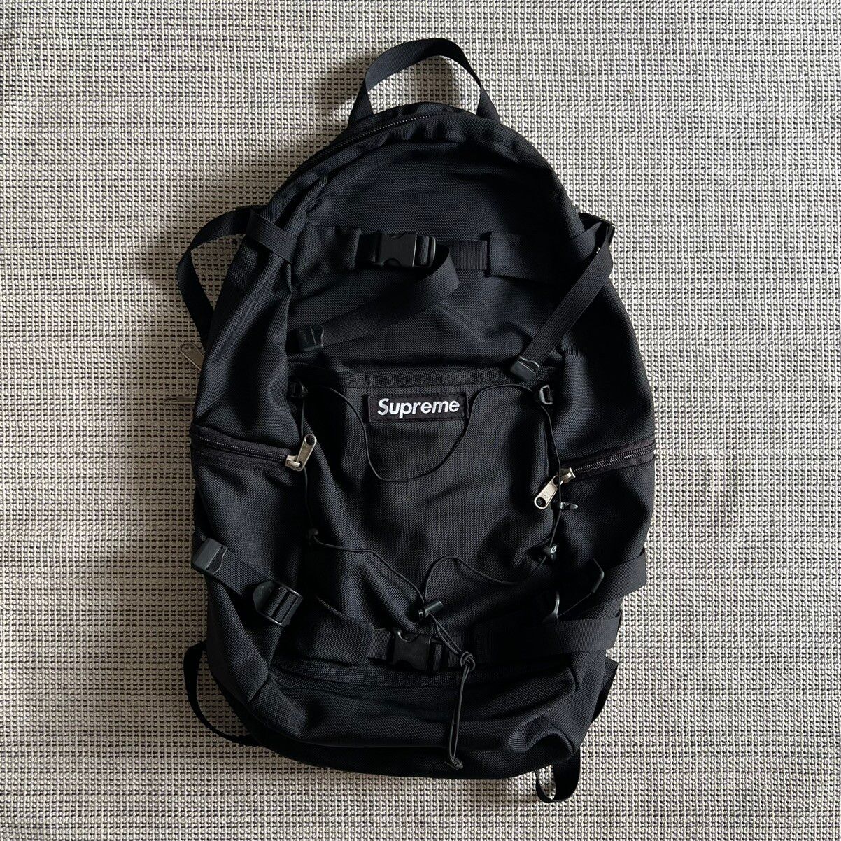 Pre-owned Backpack X Supreme Vintage 90's Supreme Backpack In Black