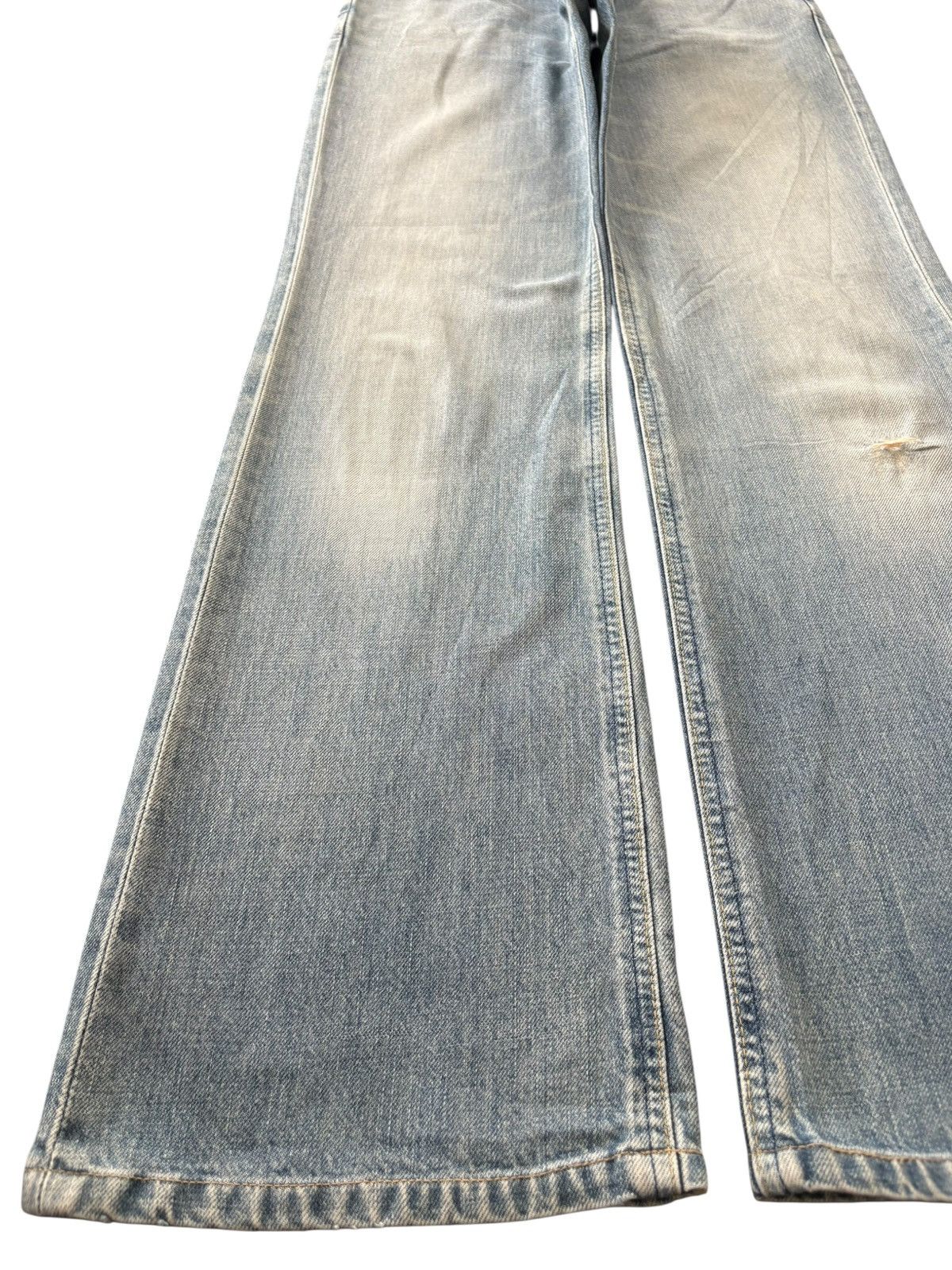 Lee Vintage 90s Lee Riders Faded Distressed Flare Jeans Size 29" - 6 Thumbnail