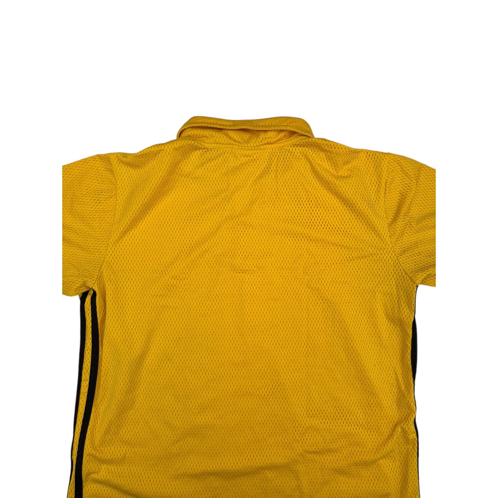 Adidas Adida Yellow with Black Stripes Athletic Jersey Polo Large Size US L / EU 52-54 / 3 - 3 Thumbnail