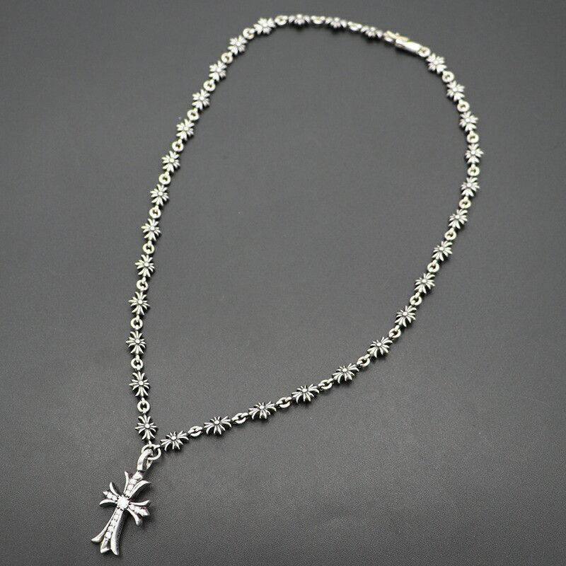 Chrome Hearts Chrome Hearts Diamond Cross Tiny E Plus Chain - 18 Inch Size ONE SIZE - 5 Thumbnail