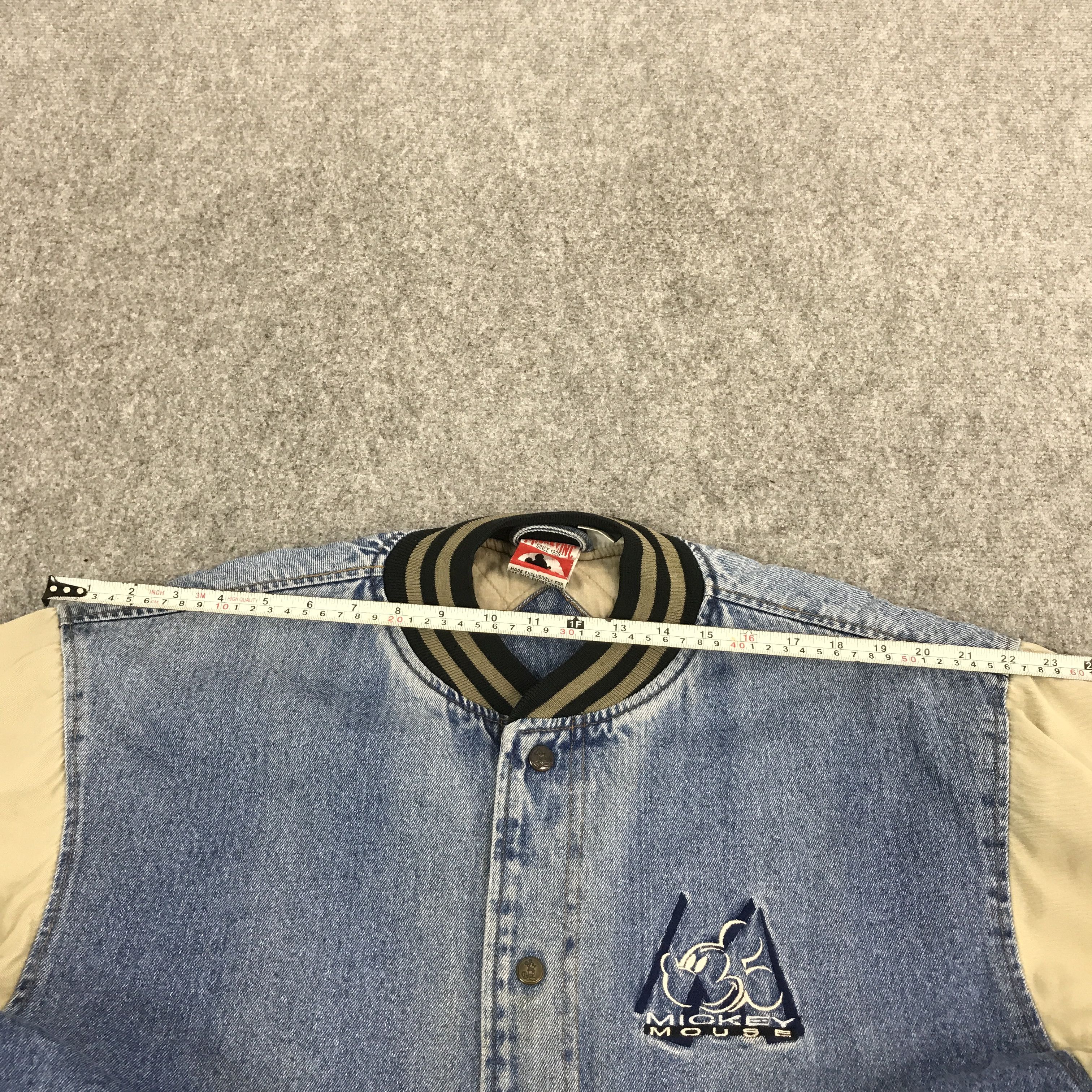 Japanese Brand × Mickey Mouse MICKEY MOUSE DESIGN COTTON VARSITY SNAP BUTTON JACKET Size US L / EU 52-54 / 3 - 9 Thumbnail