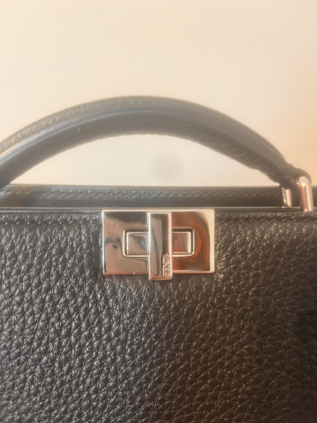 Fendi Peekaboo ISeeU X-Cross Black leather bag Size ONE SIZE - 6 Thumbnail