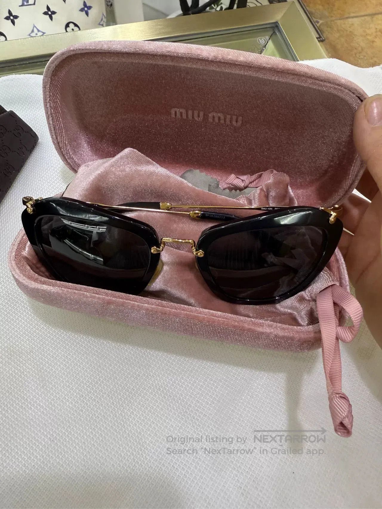 Miu Miu Miumiu Cat Eye Sunglasses. Size ONE SIZE - 1 Thumbnail