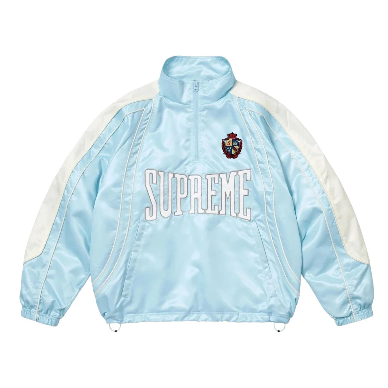 Supreme Supreme Satin Piping Track Jacket in Light Blue | Grailed