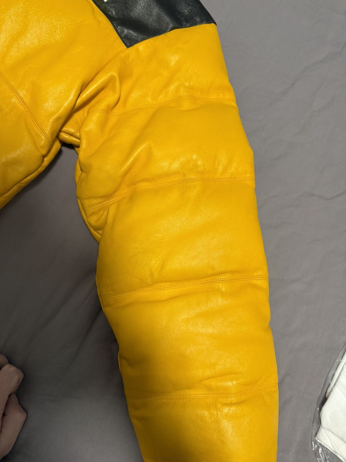 The North Face Supreme tnf the north face leather nuptse jacket red Size US M / EU 48-50 / 2 - 7 Thumbnail