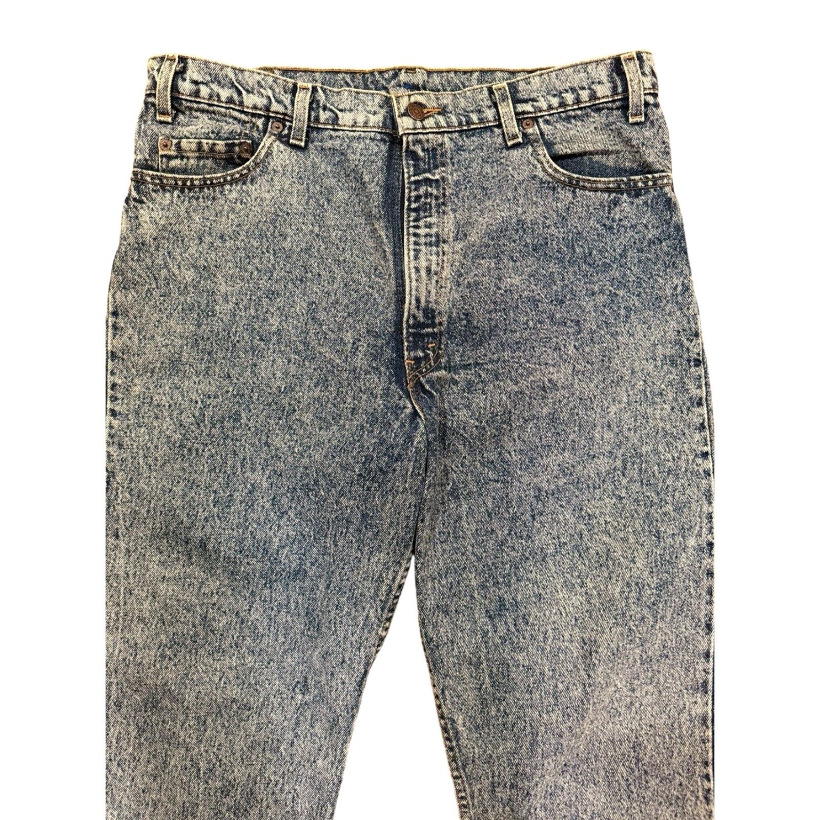 Denime VINTAGE Levi’s 540 Jeans Denim 80s Red Tab Acid Wash Relaxed Fit 38x30 USA Blue Mens Size US 38 / EU 54 - 3 Thumbnail