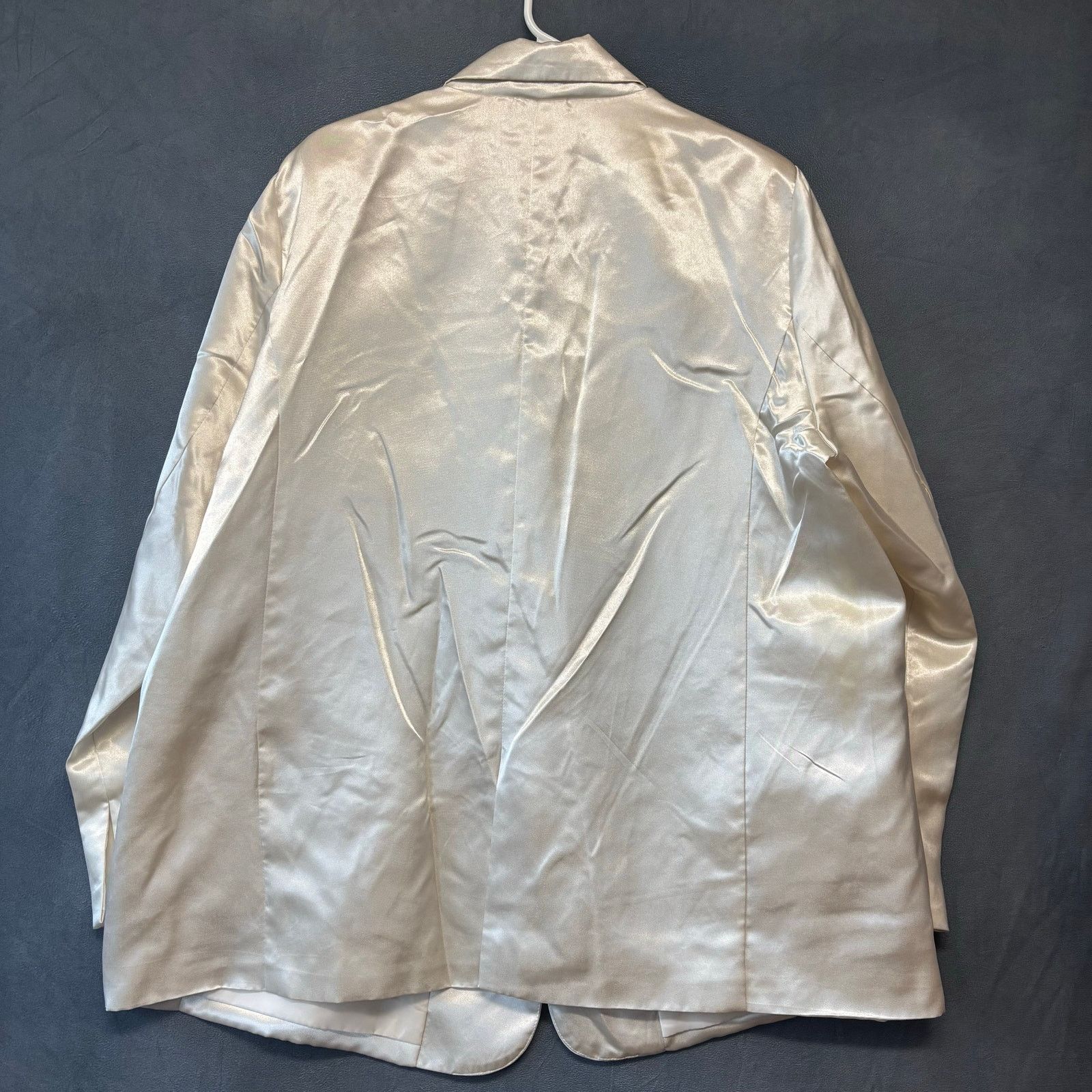Other And Now This Satin Blazer 2X Champagne Oversize Chic Jacket Size XXL / US 16-18 / IT 52-54 - 7 Thumbnail