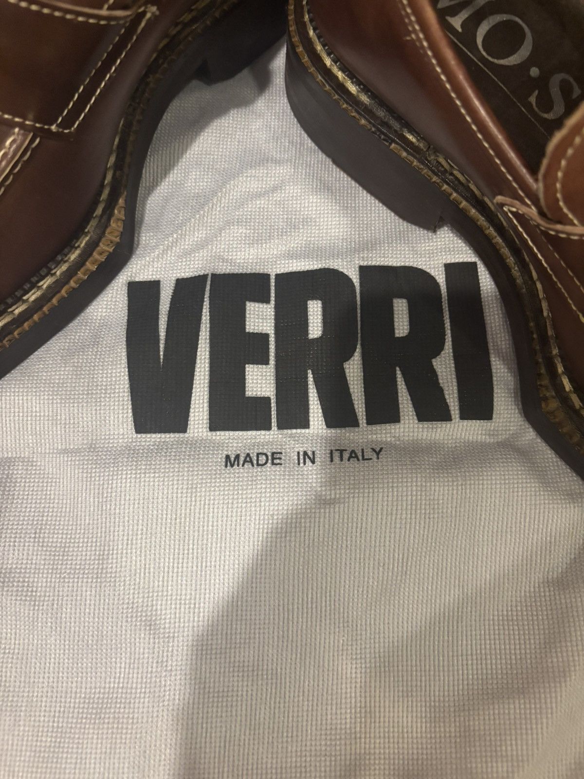 VERRI Verri Vero Cuoio leather shoes.of-907 Size US 7 / EU 40 - 2 Thumbnail