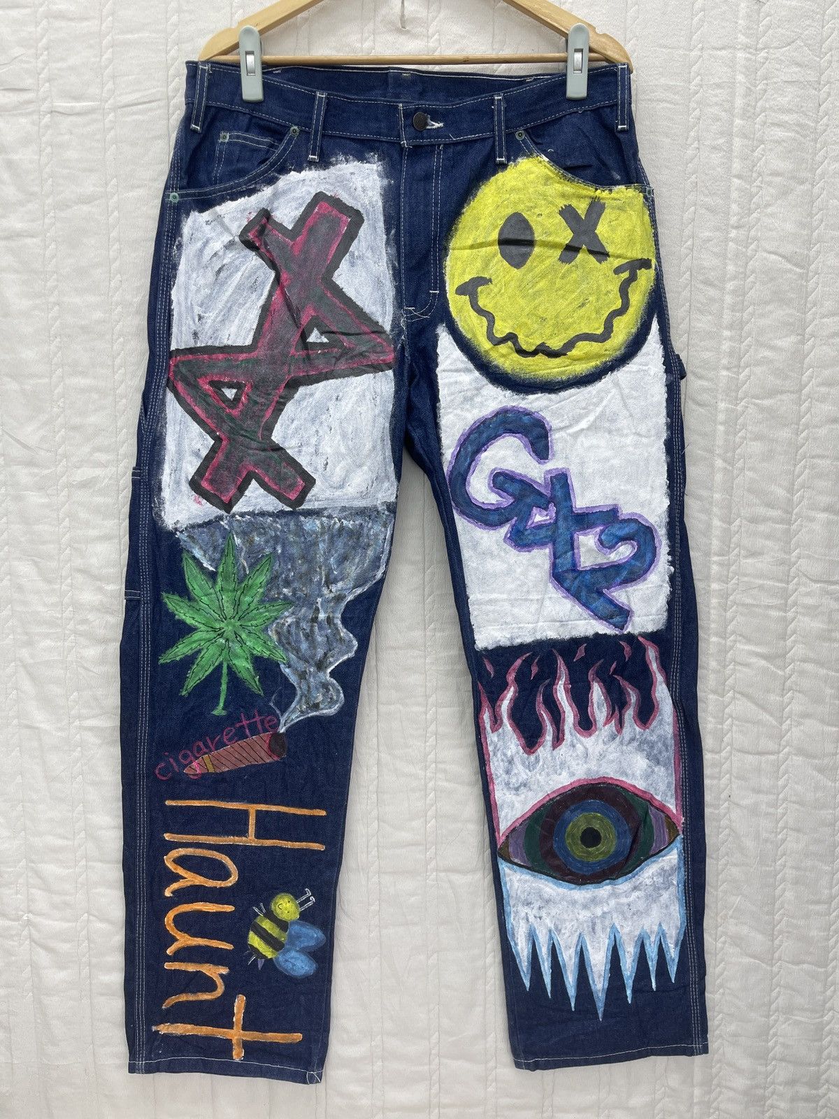 Art Comes First × Dickies STEALS💥DICKIES CARPENTER PAINTED DENIM Size US 36 / EU 52 - 1 Thumbnail