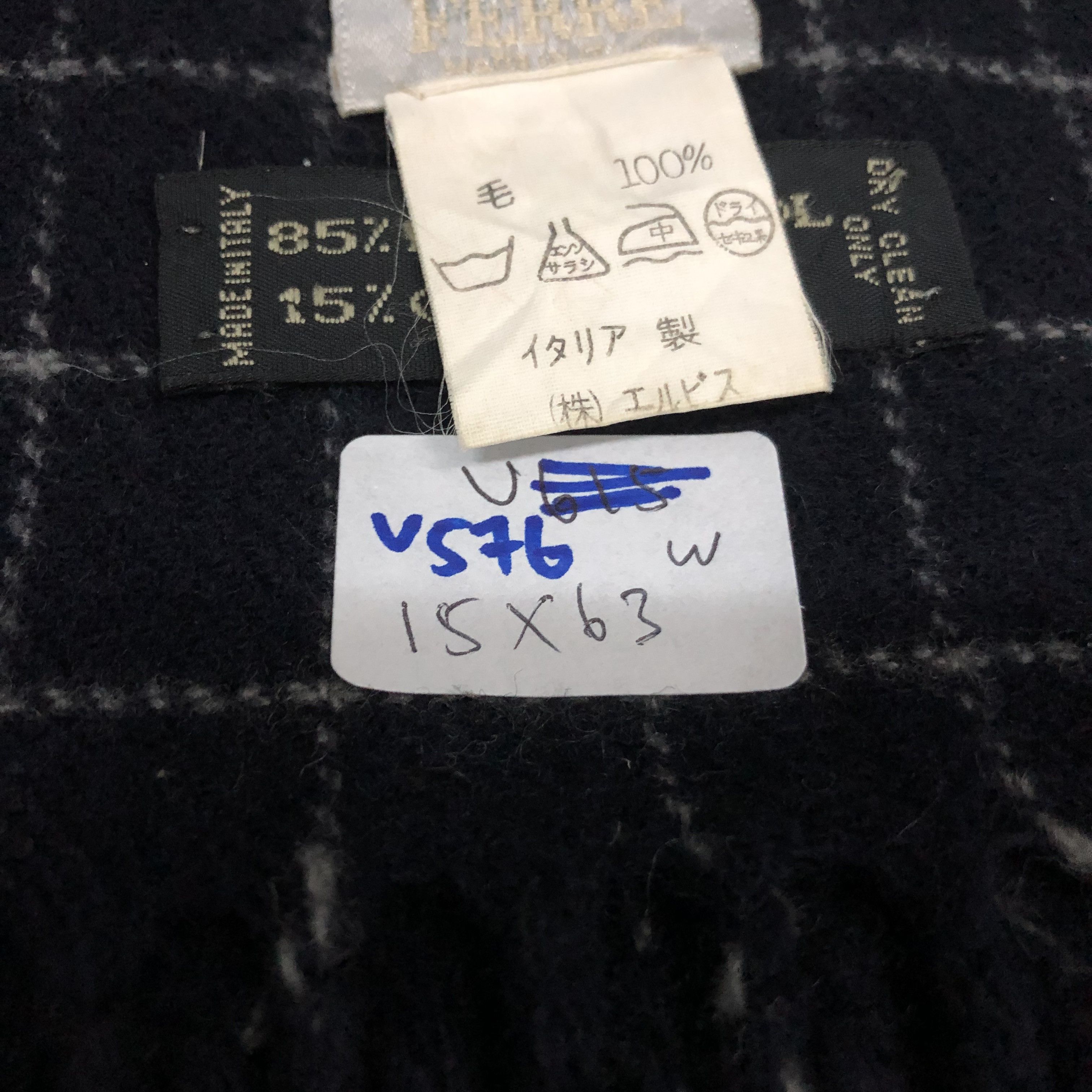 Ferre Studio 0001 Ferre Wool Scarf Muffler V576 Size ONE SIZE - 7 Thumbnail